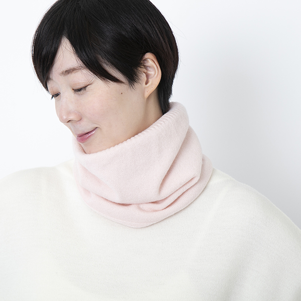 【新聞掲載商品】el alto/カシミヤ100%リブスヌード